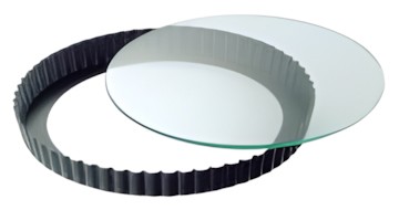 Kaiser Quiche pan with glass lifting base 28 cm Kaiser Quiche pan with glass lifting base 28 cm