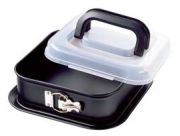Kaiser Bake&Take springform with transport cover 24 x 24 cm Kaiser Bake&Take springform with transport cover 24 x 24 cm