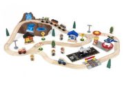 KidKraft Wooden train set with mountain and container KidKraft Wooden train set with mountain and container