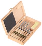 Kirschen Carving chisel set in wooden box 7-piece Kirschen Carving chisel set in wooden box 7-piece