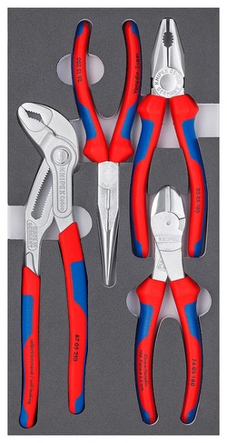 Knipex Basic Chrome Pliers Set (00 20 01 V17) Knipex Basic Chrome Pliers Set (00 20 01 V17)