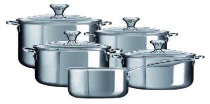 Le Creuset 3-ply Plus cookware set 5-piece Le Creuset 3-ply Plus cookware set 5-piece
