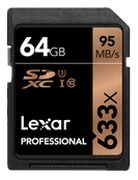 Lexar Professional 633x SDXC UHS-I 64GB (LSD64GCBEU633) Lexar Professional 633x SDXC UHS-I 64GB (LSD64GCBEU633)