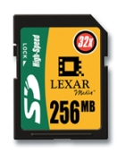 Lexar Secure Digital Card (SD) 256MB HighSpeed Lexar Secure Digital Card (SD) 256MB HighSpeed