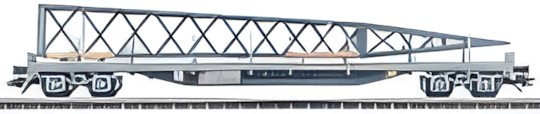 Märklin Flatcar with stakes and load (Rs SBB) 47005 Märklin Flatcar with stakes and load (Rs SBB) 47005