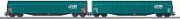 Märklin Set of 2 sliding tarpaulin wagons (Rils SNCB) 47007 Märklin Set of 2 sliding tarpaulin wagons (Rils SNCB) 47007