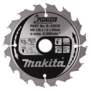 Makita SPECIALIZED Saw Blade B-33532 Makita SPECIALIZED Saw Blade B-33532