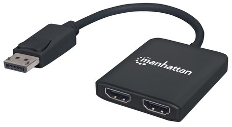 Manhattan DisplayPort to 2-Port HDMI Splitter Hub (152716) Manhattan DisplayPort to 2-Port HDMI Splitter Hub (152716)
