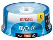 Maxell DVD+R 16x 4.7GB 25 spindle (275525.20) Maxell DVD+R 16x 4.7GB 25 spindle (275525.20)