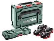 Metabo Basic Set 4x LiHD 10Ah + ASC 145 DUO + metaBOX (685143000) Metabo Basic Set 4x LiHD 10Ah + ASC 145 DUO + metaBOX (685143000)