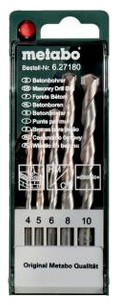 Metabo Concrete drill bit set classic 5-piece (627180000) Metabo Concrete drill bit set classic 5-piece (627180000)