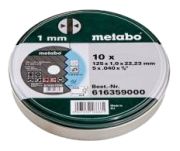 Metabo Cutting disc 125 x 1.0 10 pcs. (616359000) Metabo Cutting disc 125 x 1.0 10 pcs. (616359000)