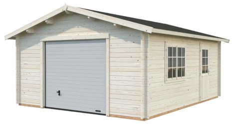 Palmako Roger 23.9 m² with sectional door natural finish Palmako Roger 23.9 m² with sectional door natural finish