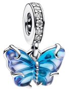 Pandora Blue Murano Glass Butterfly Charm Pendant (792698C01) Pandora Blue Murano Glass Butterfly Charm Pendant (792698C01)