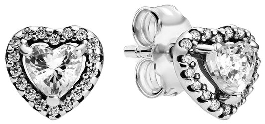 Pandora Embossed Heart Stud Earring (298427C01) Pandora Embossed Heart Stud Earring (298427C01)