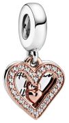 Pandora Sparkling Freehand Heart Charm Pendant (788693C01) Pandora Sparkling Freehand Heart Charm Pendant (788693C01)