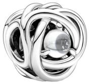 Pandora Birthstone April Clear Eternity Circle Charm Pandora Birthstone April Clear Eternity Circle Charm