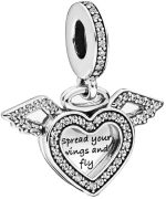 Pandora Heart and Angel Wing Charm Pendant (798485C01) Pandora Heart and Angel Wing Charm Pendant (798485C01)