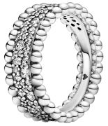 Pandora Metal Ball Pavé Band Ring (198676C01) Pandora Metal Ball Pavé Band Ring (198676C01)
