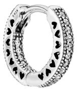Pandora Pavé Heart Hoop Earrings (296317CZ) Pandora Pavé Heart Hoop Earrings (296317CZ)
