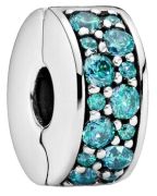 Pandora Petrol-colored Pavé Clip (791817MCZ) Pandora Petrol-colored Pavé Clip (791817MCZ)