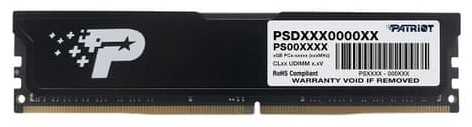 Patriot Memory Signature Line DDR4-3200 16GB Kit (PSD416G3200K) Patriot Memory Signature Line DDR4-3200 16GB Kit (PSD416G3200K)