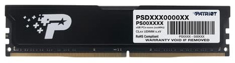 Patriot Memory Signature Line DDR4-3200 8GB (PSD48G320081) Patriot Memory Signature Line DDR4-3200 8GB (PSD48G320081)