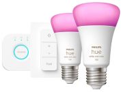 Philips Hue White & Color Ambiance E27 Starter Set 2-Pack (8719514291379) Philips Hue White & Color Ambiance E27 Starter Set 2-Pack (8719514291379)