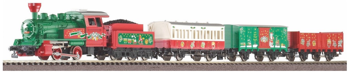 Piko Starter Set with Track Christmas Train Steam Locomotive with Tender (57081) Piko Starter Set with Track Christmas Train Steam Locomotive with Tender (57081)