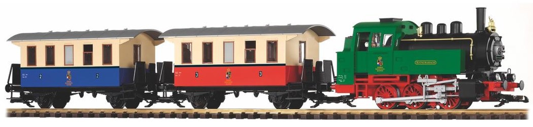Piko G Starter Set Passenger Train BR 80 + 2 Passenger Carriages Piko G Starter Set Passenger Train BR 80 + 2 Passenger Carriages