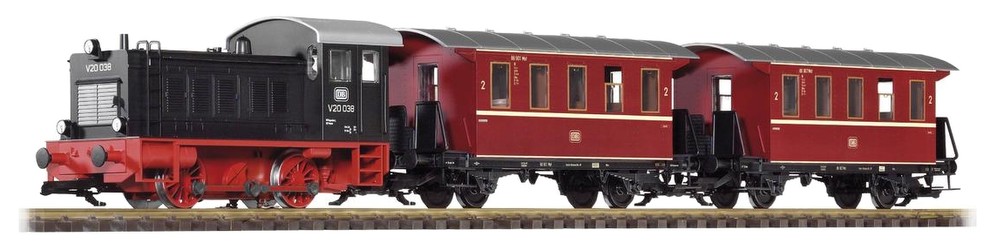 Piko G Starter Set Passenger Train V20 DB with Sound (37126) Piko G Starter Set Passenger Train V20 DB with Sound (37126)