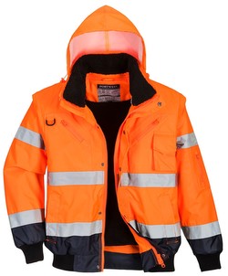 Portwest C465 Contrast Warning Safety Pilot Jacket Portwest C465 Contrast Warning Safety Pilot Jacket