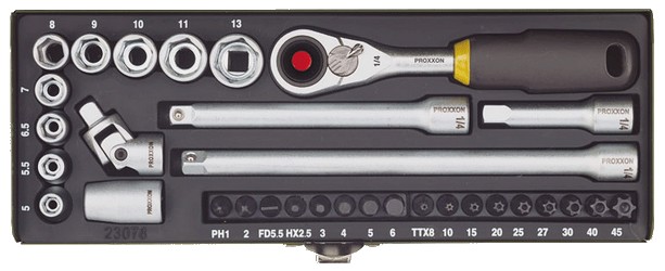 Proxxon Precision mechanic set 32-piece (23078) Proxxon Precision mechanic set 32-piece (23078)