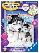Ravensburger Paint by Numbers Husky Kiss Ravensburger Paint by Numbers Husky Kiss