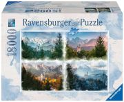 Ravensburger Puzzle Fairy Tale Castle in 4 Seasons Ravensburger Puzzle Fairy Tale Castle in 4 Seasons