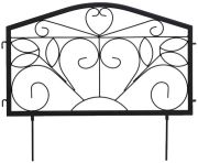 Relaxdays Antique garden bed fence heart 4-piece (10030850) Relaxdays Antique garden bed fence heart 4-piece (10030850)