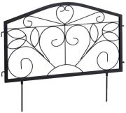 Relaxdays Antique garden bed fence heart 8-piece (10034748) Relaxdays Antique garden bed fence heart 8-piece (10034748)