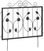 Relaxdays Metal garden bed fence 4-piece (10041703) Relaxdays Metal garden bed fence 4-piece (10041703)