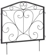 Relaxdays Metal garden bed fence 4-piece (10041704) Relaxdays Metal garden bed fence 4-piece (10041704)