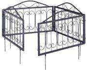 Relaxdays Garden bed fence metal GOTH ornaments 12-piece (10022111) Relaxdays Garden bed fence metal GOTH ornaments 12-piece (10022111)