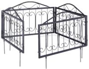 Relaxdays Garden bed fence metal GOTH ornaments 16-piece (10022112) Relaxdays Garden bed fence metal GOTH ornaments 16-piece (10022112)