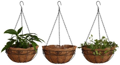 Relaxdays Hanging flower basket 3 baskets (10020705) Relaxdays Hanging flower basket 3 baskets (10020705)