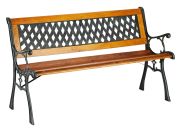 Relaxdays Garden bench woven design (10026110) Relaxdays Garden bench woven design (10026110)
