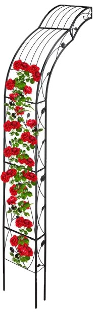 Relaxdays Half-round rose arch for wall mounting (10030854) Relaxdays Half-round rose arch for wall mounting (10030854)