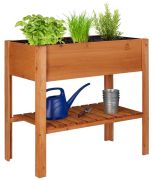 Relaxdays Wooden raised bed with storage compartment (10020744) Relaxdays Wooden raised bed with storage compartment (10020744)