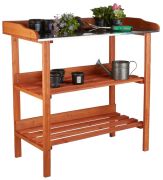 Relaxdays Potting table with metal top (10020727) Relaxdays Potting table with metal top (10020727)