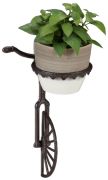 Relaxdays Wall Flower Holder Unicycle (10026421) Relaxdays Wall Flower Holder Unicycle (10026421)