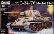 Revell Soviet Medium Battle Tank T-34/76 Model 1943 Revell Soviet Medium Battle Tank T-34/76 Model 1943