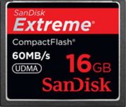 SanDisk CompactFlash Extreme 16GB 60MB/s SanDisk CompactFlash Extreme 16GB 60MB/s