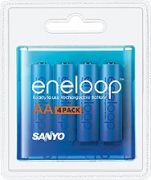 Sanyo eneloop 800 mAh pack of 4 (4er Pack) Sanyo eneloop 800 mAh pack of 4 (4er Pack)